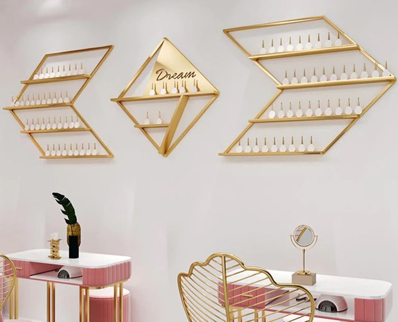 Espositore unghie nail manicure scaffale ikea