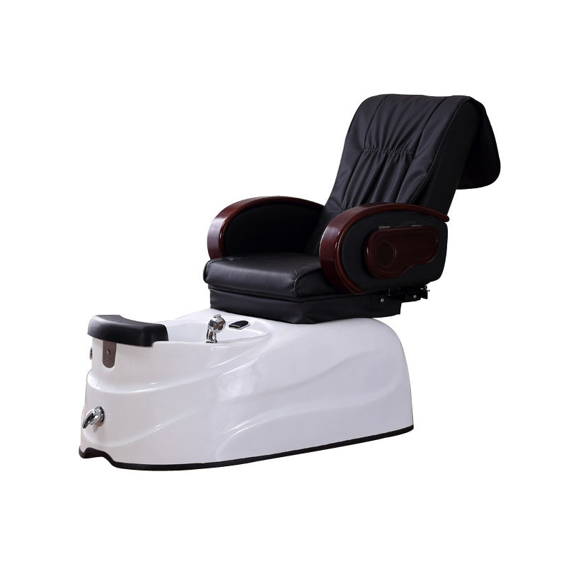 Poltrona massaggiante per pedicure elettrica inclinabile fornita con una vasca per il lavaggio dei piedi.