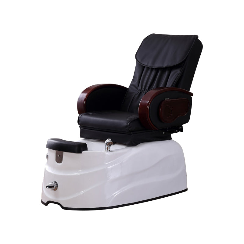 Poltrona massaggiante per pedicure elettrica inclinabile fornita con una vasca per il lavaggio dei piedi.