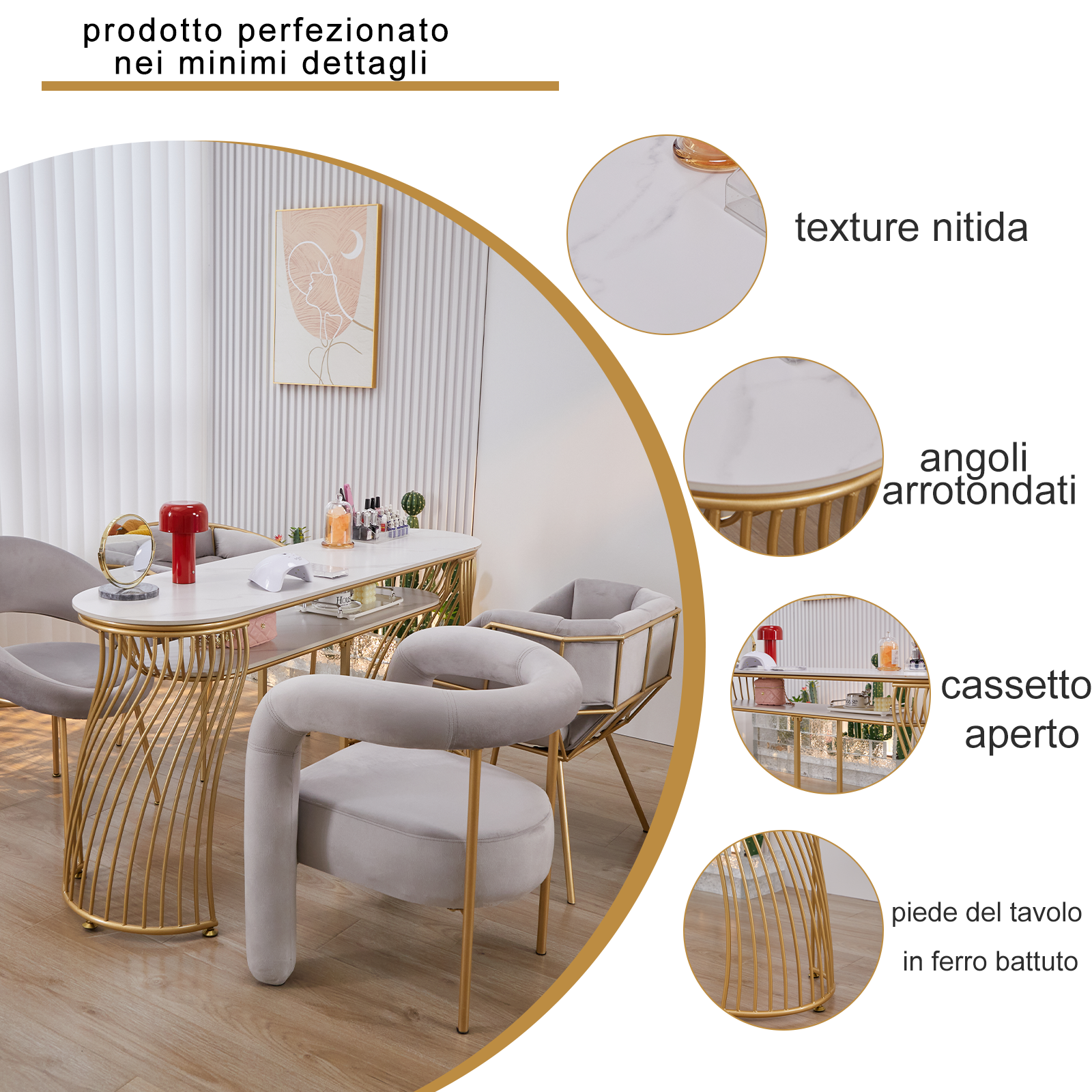 Tavolo per manicure Mousika