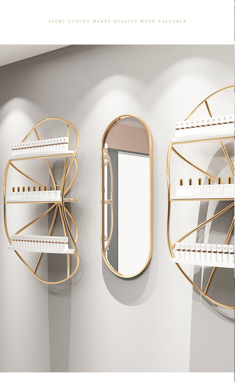 Scaffale in ferro per smalti dal design nordico