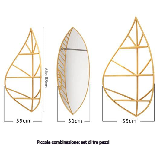 Porta smalto a forma di foglia arricciata