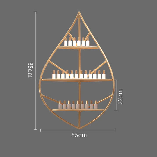Porta smalto a forma di foglia arricciata