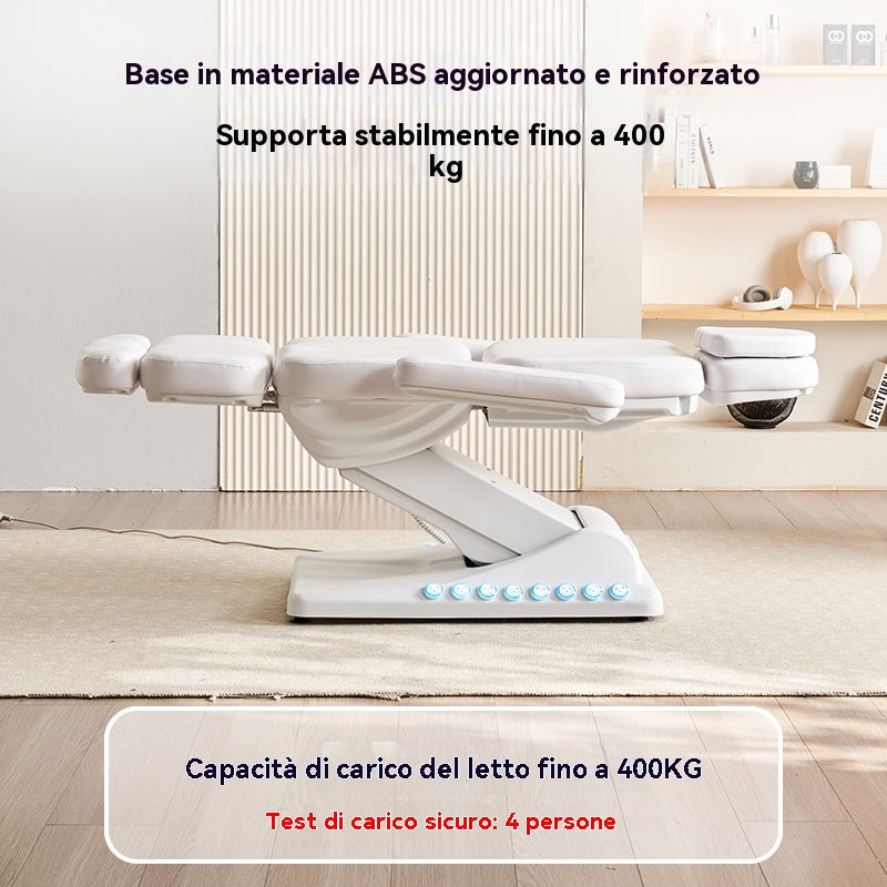 Letto Elettrico Professionale per Estetica e Massaggi – Regolabile, con Luci LED, in Pelle PU